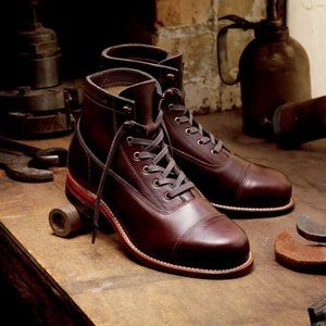 Wolverine Rockford 1000 Mile Cap-Toe Boot Brown W05293